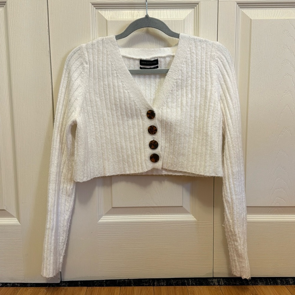 urban outfitters fuzzy cardigan
